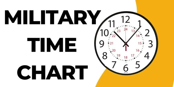 Military Time Chart